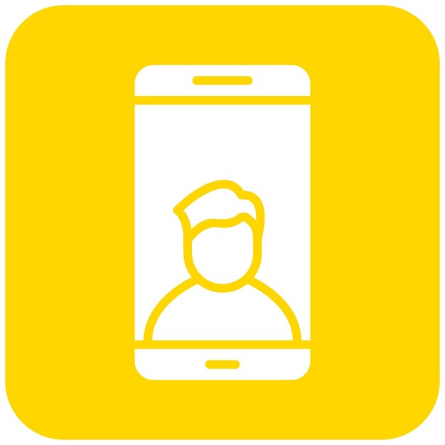 Ilustración del diseño del icono vectorial de la llamada de video