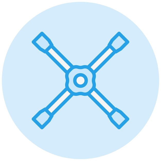 Ilustración del diseño del icono vectorial de la llave de arrastre