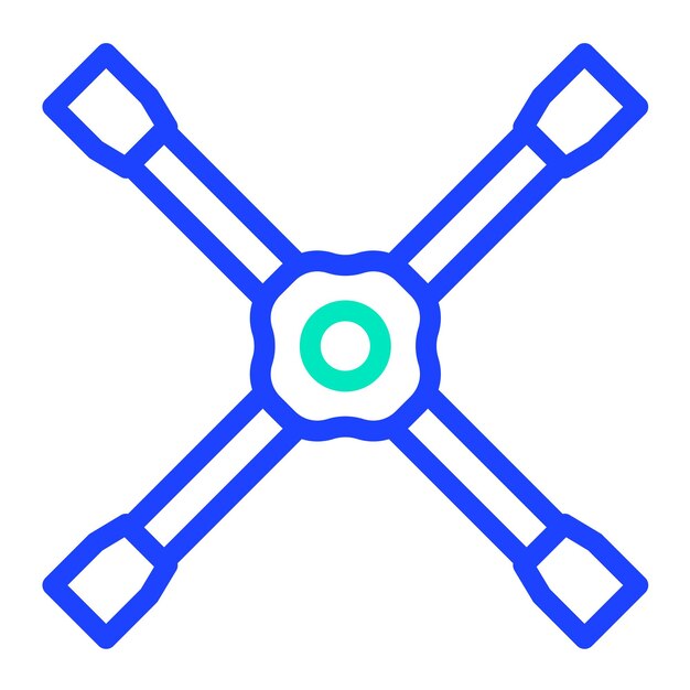 Ilustración del diseño del icono vectorial de la llave de arrastre