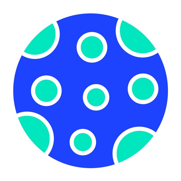 Ilustración del diseño del icono vectorial de la luna llena