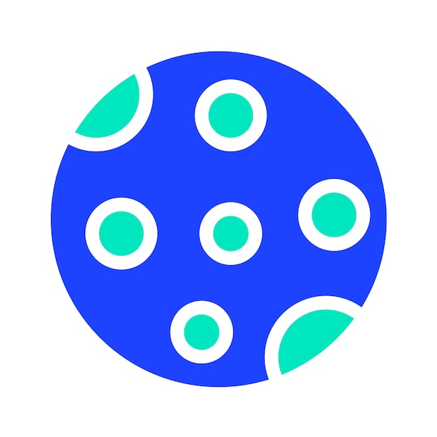 Ilustración del diseño del icono vectorial de la luna llena
