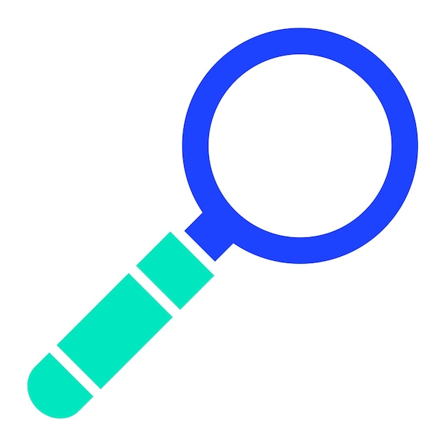 Ilustración del diseño del icono vectorial de la lupa