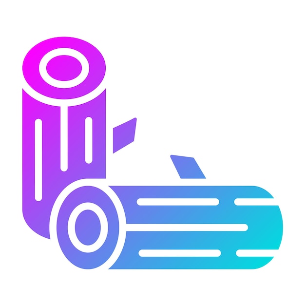 Ilustración del diseño del icono vectorial de madera