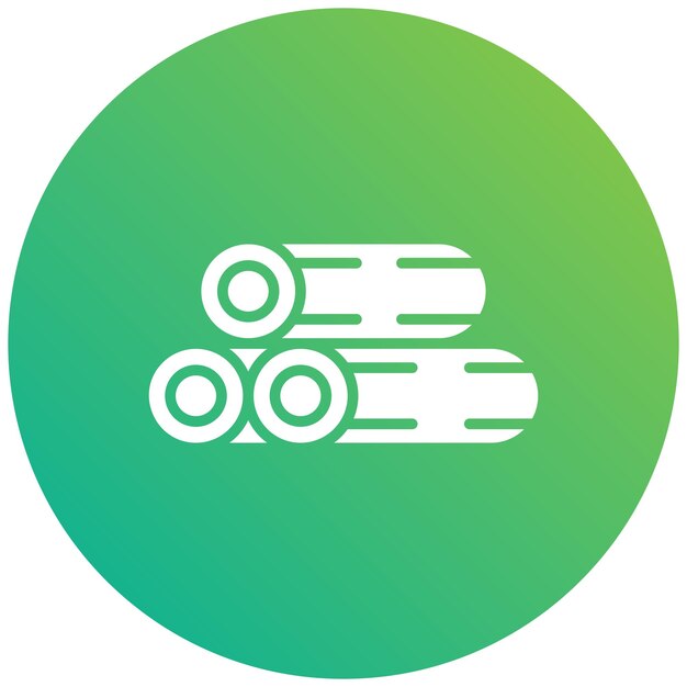 Ilustración del diseño del icono vectorial de madera
