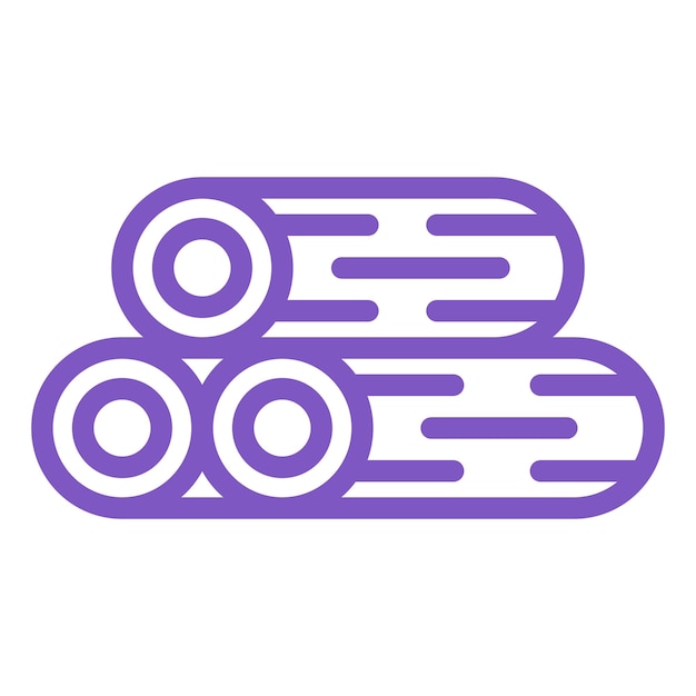 Ilustración del diseño del icono vectorial de madera