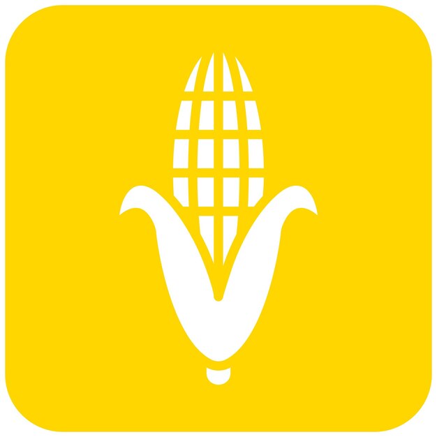 Ilustración del diseño del icono vectorial del maíz