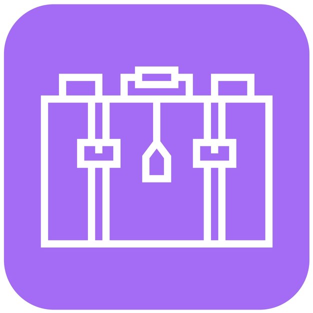 Ilustración del diseño del icono vectorial de la maleta
