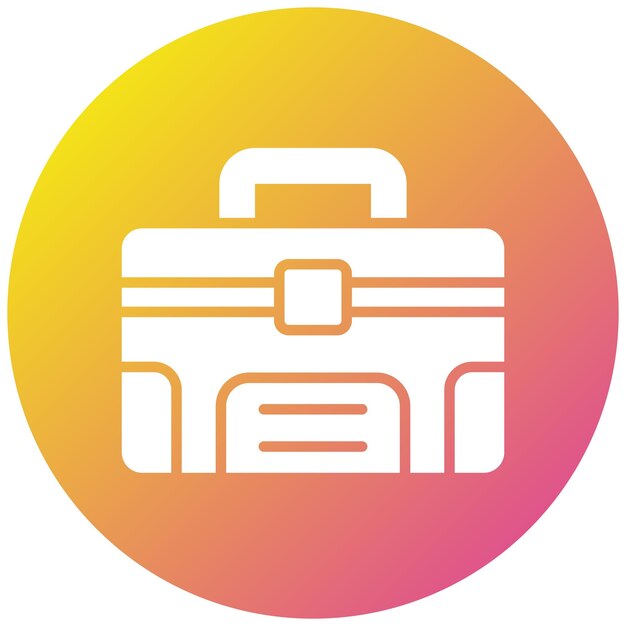 Ilustración del diseño del icono vectorial de la maleta