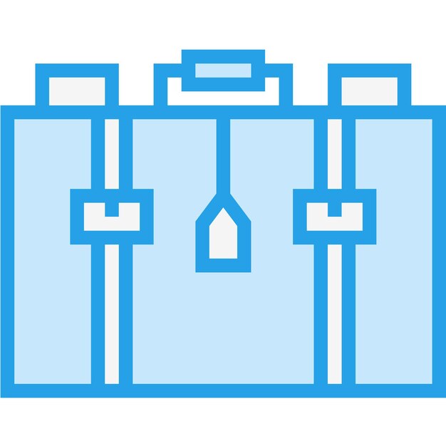 Ilustración del diseño del icono vectorial de la maleta