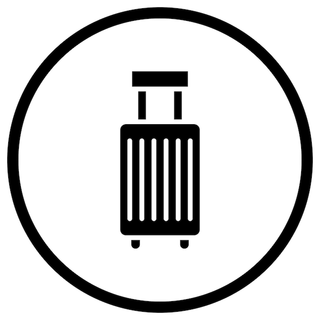 Ilustración del diseño del icono vectorial de la maleta
