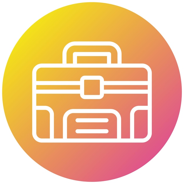 Ilustración del diseño del icono vectorial de la maleta