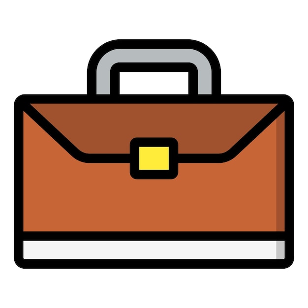 Ilustración del diseño del icono vectorial del maletín