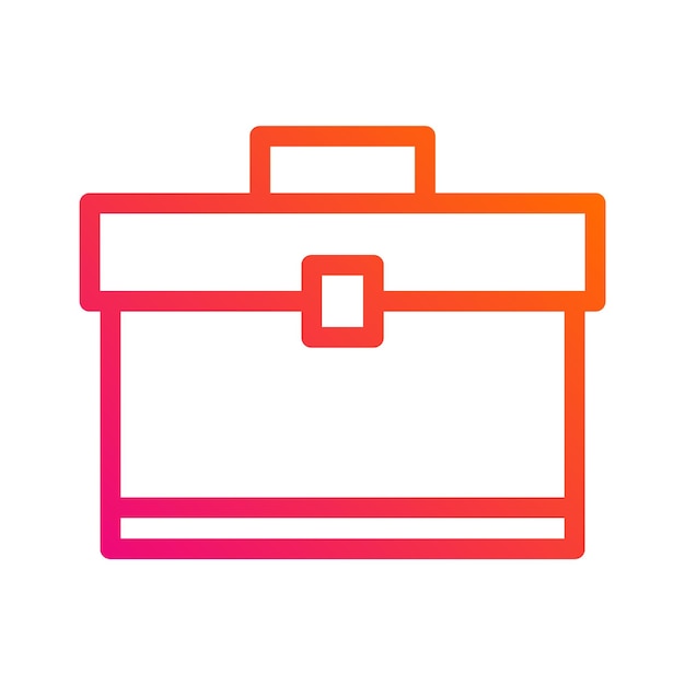 Ilustración del diseño del icono vectorial del maletín