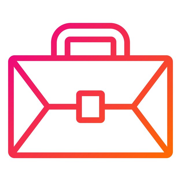 Ilustración del diseño del icono vectorial del maletín