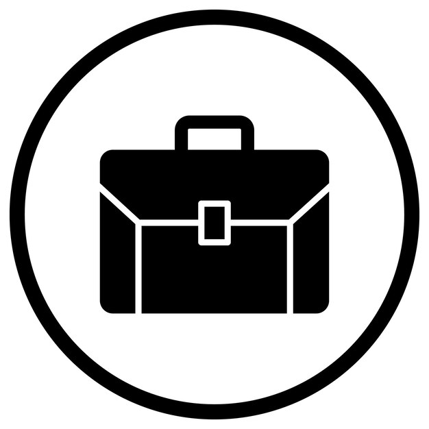 Ilustración del diseño del icono vectorial del maletín