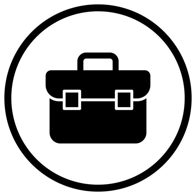 Ilustración del diseño del icono vectorial del maletín