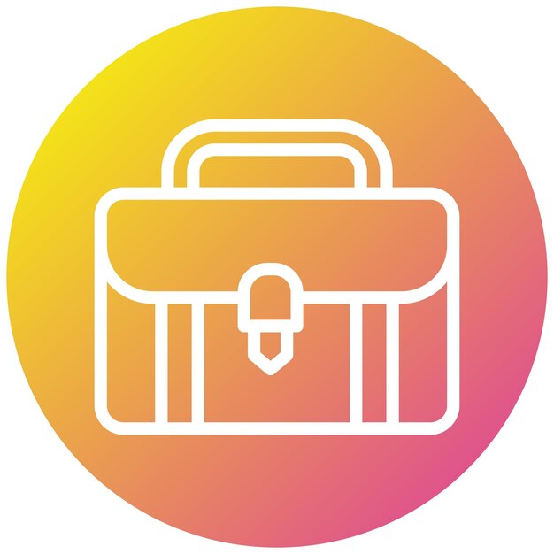 Ilustración del diseño del icono vectorial del maletín