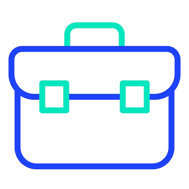 Ilustración del diseño del icono vectorial del maletín