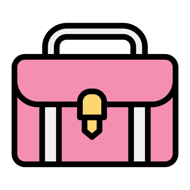 Ilustración del diseño del icono vectorial del maletín