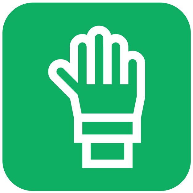 Ilustración del diseño del icono vectorial de la mano