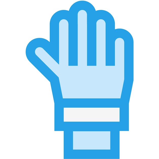 Ilustración del diseño del icono vectorial de la mano