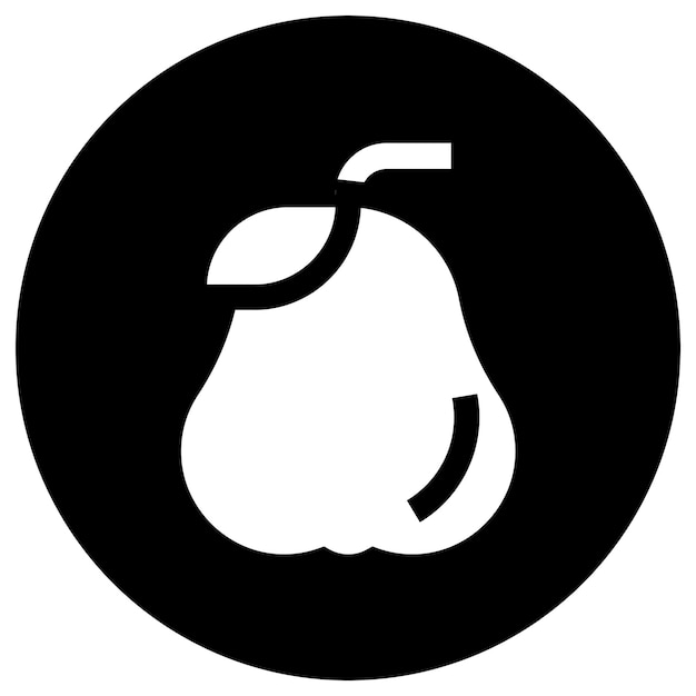 Ilustración del diseño del icono vectorial de la manzana de rosa