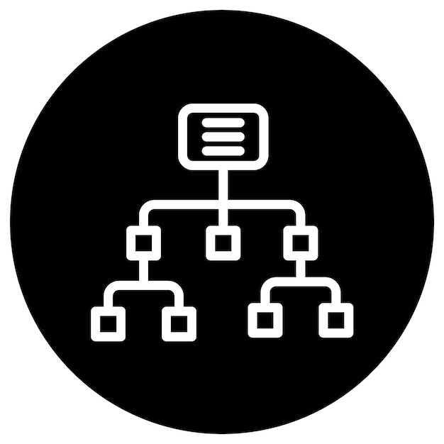 Ilustración del diseño del icono vectorial del mapa del sitio