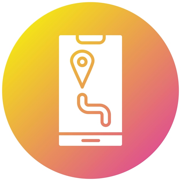 Ilustración del diseño del icono vectorial de mapas