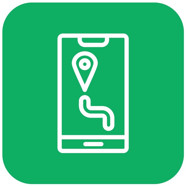 Ilustración del diseño del icono vectorial de mapas