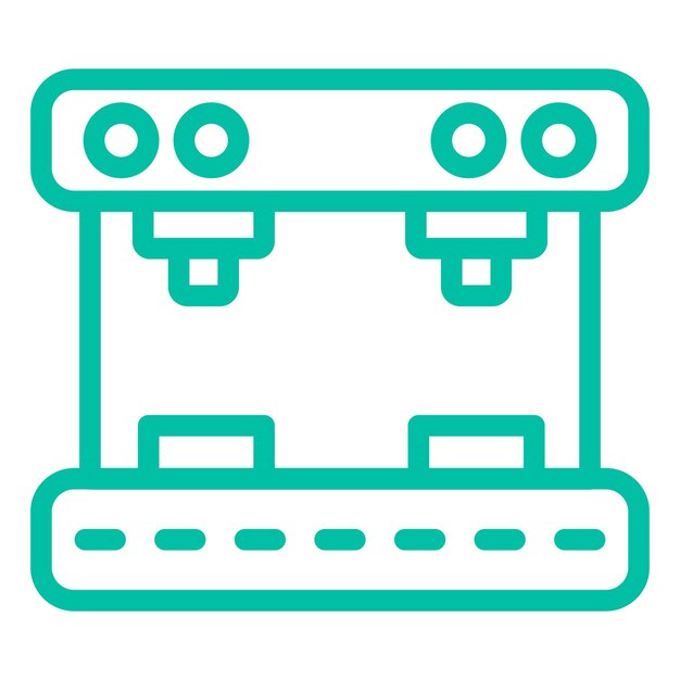Ilustración del diseño del icono vectorial de la máquina de café