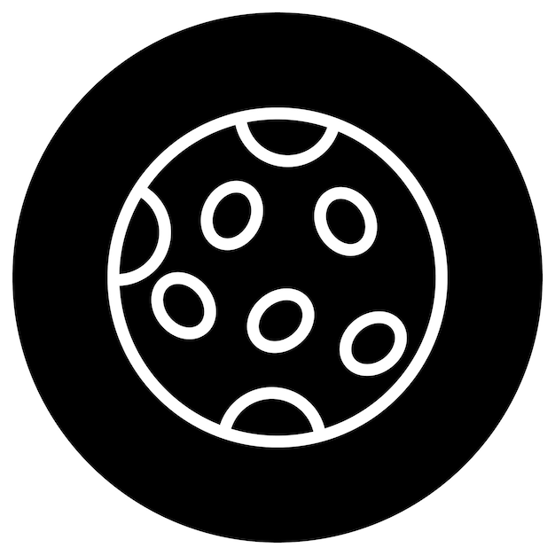 Ilustración del diseño del icono vectorial de Marte