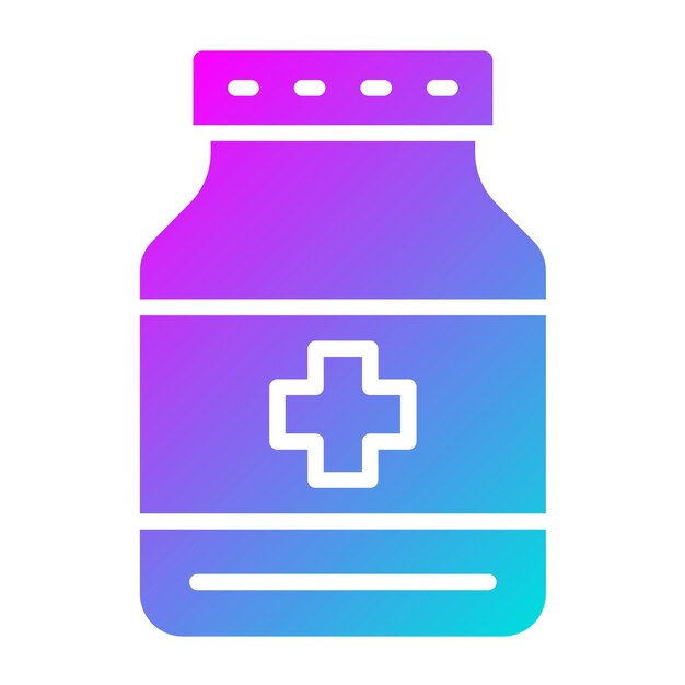 Ilustración del diseño del icono vectorial de la medicina