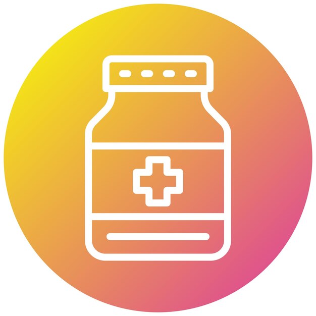 Ilustración del diseño del icono vectorial de la medicina