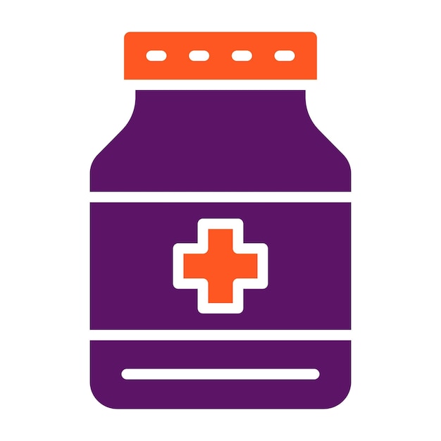 Ilustración del diseño del icono vectorial de la medicina