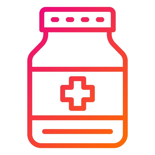 Ilustración del diseño del icono vectorial de la medicina