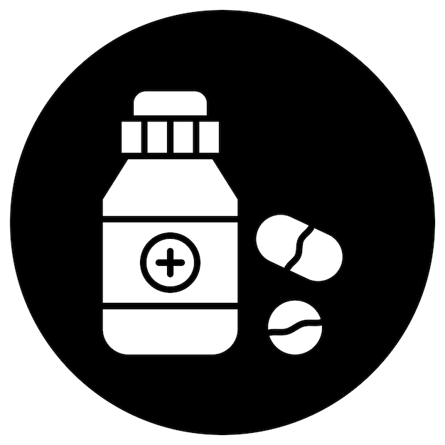 Ilustración del diseño del icono vectorial de la medicina