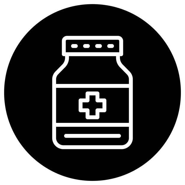 Ilustración del diseño del icono vectorial de la medicina