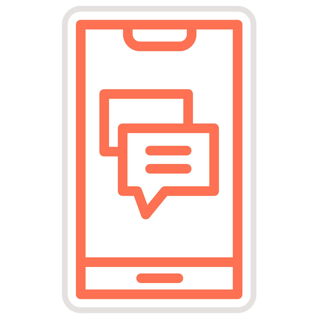 Ilustración del diseño del icono vectorial del mensaje