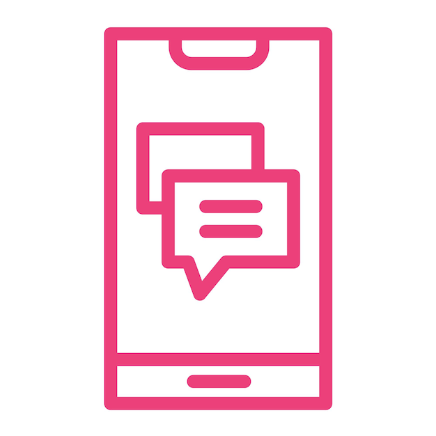 Ilustración del diseño del icono vectorial del mensaje