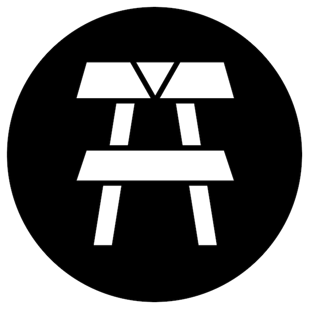 Ilustración del diseño del icono vectorial de la mesa de picnic
