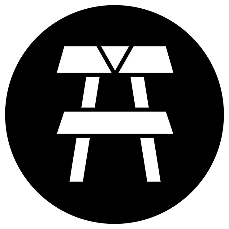 Vector ilustración del diseño del icono vectorial de la mesa de picnic