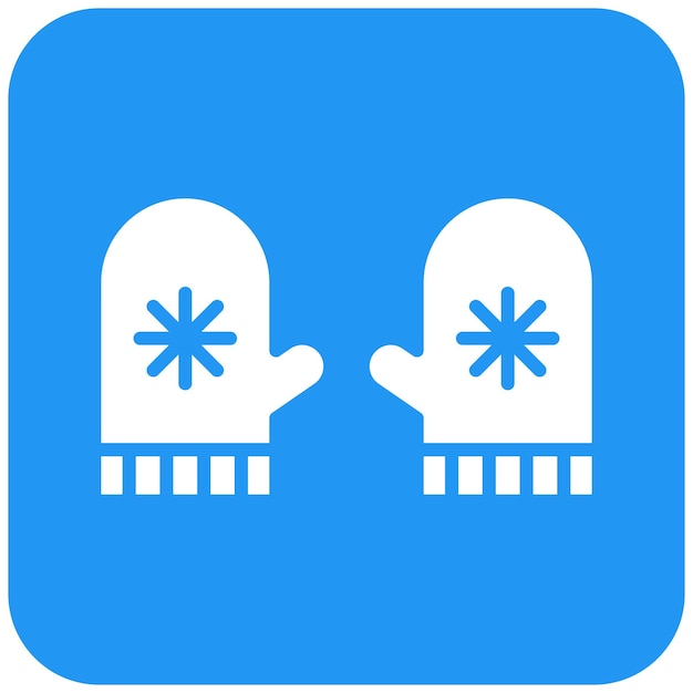 Ilustración del diseño del icono vectorial de Mitten
