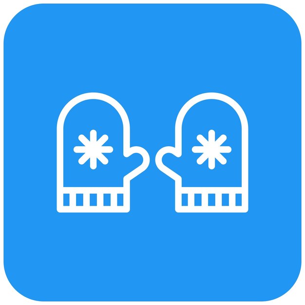 Ilustración del diseño del icono vectorial de Mitten