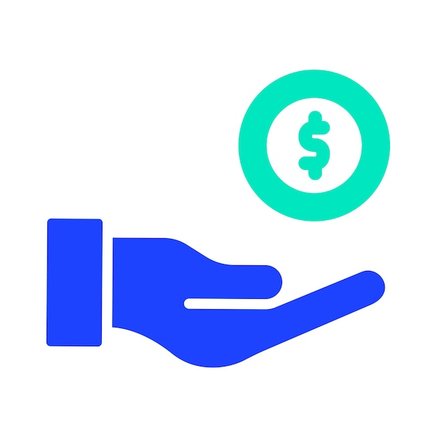 Ilustración del diseño del icono vectorial de la moneda