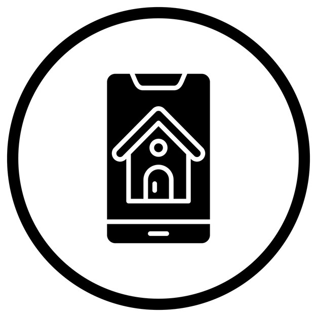 Ilustración del diseño del icono vectorial móvil