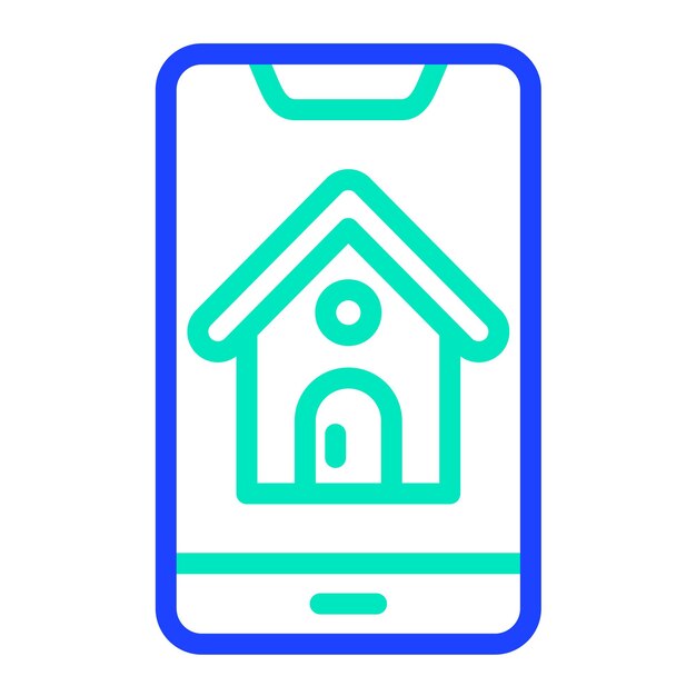 Ilustración del diseño del icono vectorial móvil