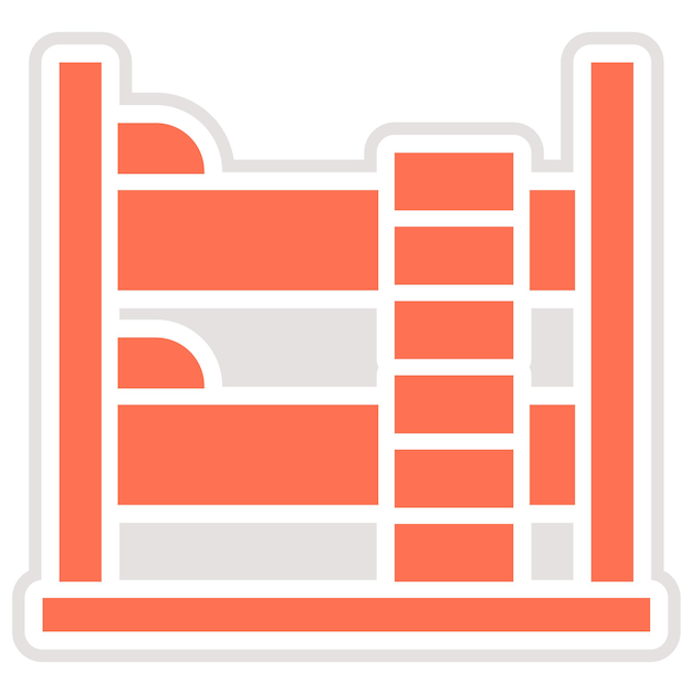 Ilustración del diseño del icono vectorial del muelle