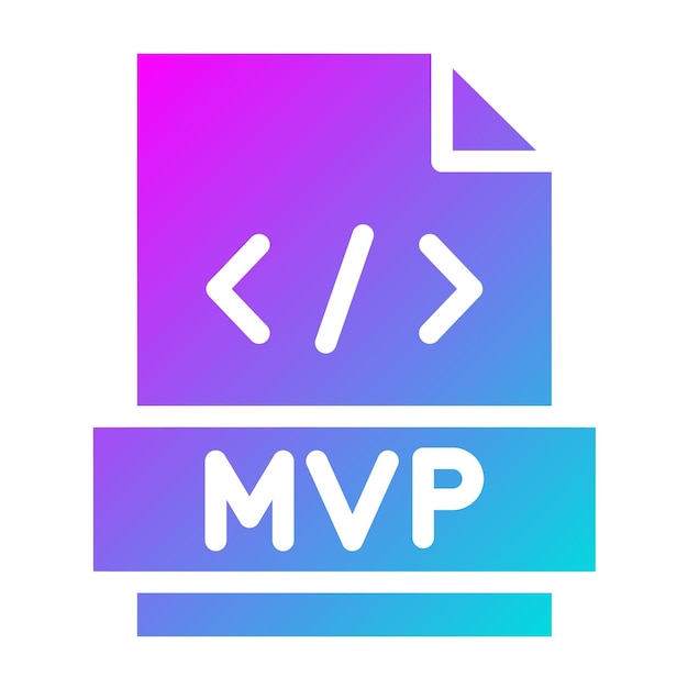 Ilustración del diseño del icono vectorial MVP