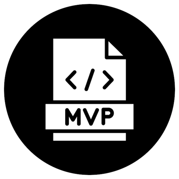 Ilustración del diseño del icono vectorial MVP