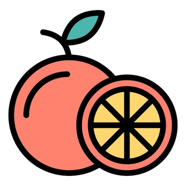 Ilustración del diseño del icono vectorial naranja